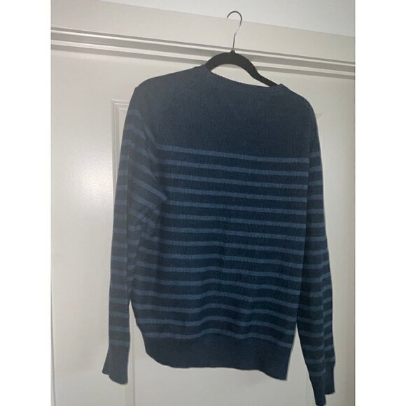 Men’s Tommy Hilfiger Striped Blue Pullover Sweater Size Large - Picture 7 of 8